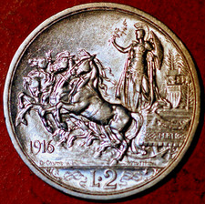 1916 Italia 2 Lire Vittorio