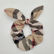 Scrunchie Capelli Beige Plaid