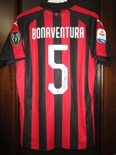 Maglia Milan 2018 2019 Home Bonaventura Match Worn Issued Signed Autografata
