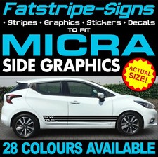 to fit NISSAN MICRA GRAPHICS STRIPES STICKERS DECALS NISMO ACENTA TEKNA 1.0