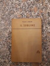 IL SUBLIME LONGINO PSEUDO ALESSANDRO MINUZIANO EDITORE 1949 ESTETICA 16