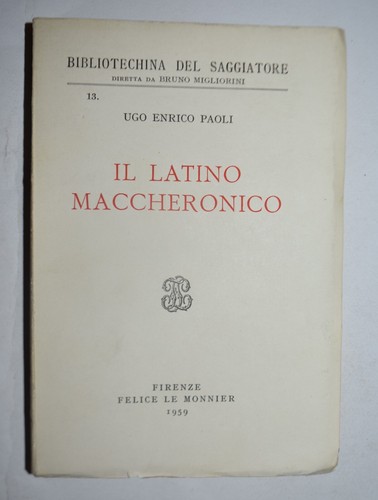 Latino maccheronico ediz - maccheronico,