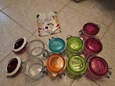 10 Vasi Colorati Bormioli Rocco 4 Stagioni Da 200/250 ml Per Marmellate Conserve