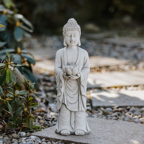 Statua pietra buddha - pietra,