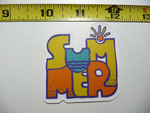 Lettere estive piccolo adesivo - estive,