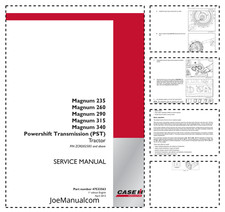 CASE Magnum 235 260 290 315 340 Trattori con Servizio Trasmissione Powershift...