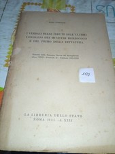 1137N I VERBALI DELLE SEDUTE DELL'ULTIMO CONSIGLIO BORBONICO....1935