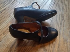 Scarpe da ballo flamenco Spagna Menkes taglia USA 4 da bambina con orig. Unghie Euro Taglia 34