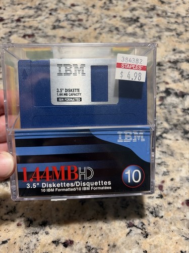 Floppy disk vintage - ibm, 3,5”