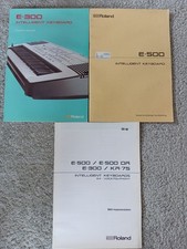 Roland E-300 & E-500 Manuali