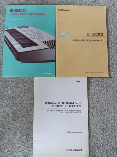 Roland 300 e - &, manuali