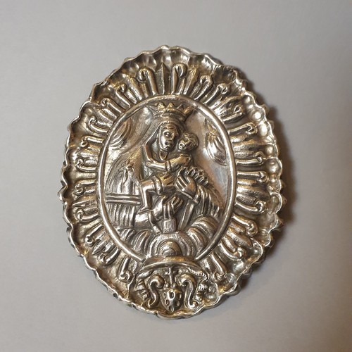 Placca antica in argento - placca,