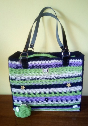 Borsa uncinetto fatta mano - borsa,