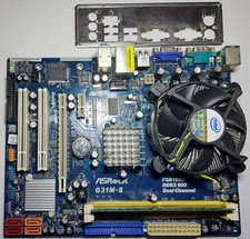 Scheda Madre Asrock G31M-S Rev. 1.01 con CPU Intel 775 Dual Core e Ram
