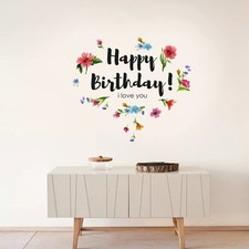 Adesivo da parete compleanno