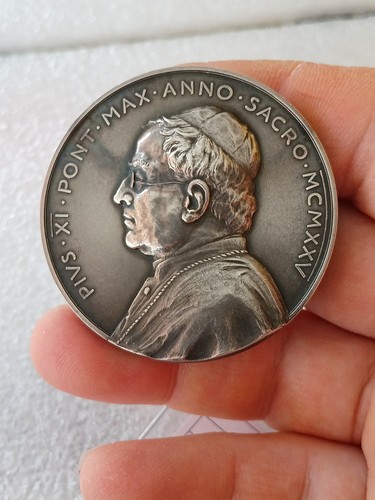 Medaglia argento pio xi - argento,