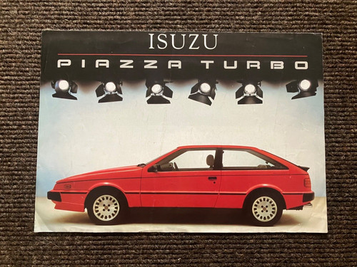Isuzu piazza turbo - piazza, brochure