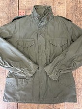 M-65 Giacca Military Jacket Cold Weather Verde Made Usa Tg M Short Vtg Vietnam