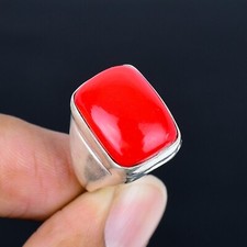 Anello da uomo in corallo