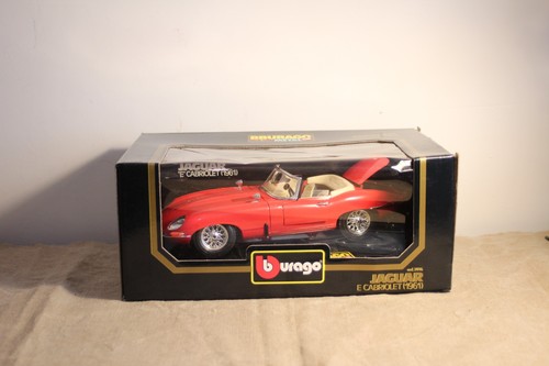 Voiture burago jaguar rouge - burago,