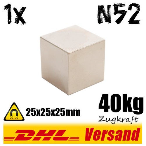 Magnete cubo grande - grande, potente