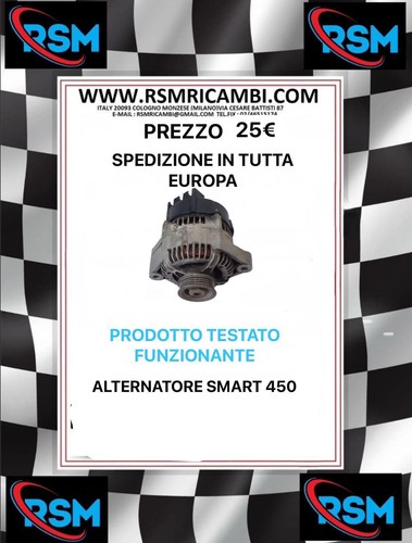 Alternatore smart fortwo 450 - alternatore,