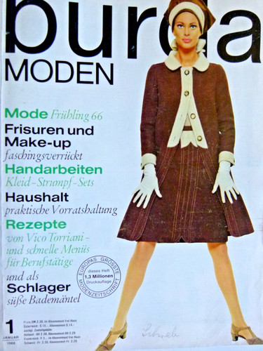 Vecchio quaderno moda burda - quaderno,