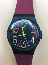 Orologio M-WATCH SWISS - BEI COLORI! Numeri grandi - TOP-Condizione - FUNZIONA!