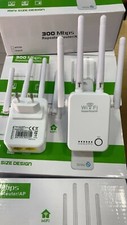 WiFi Range Extender 2.4GHz Dual Band Ripetitore Del Segnale Wireless 2 LAN