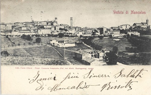 Veduta moncalvo viaggiata - di,