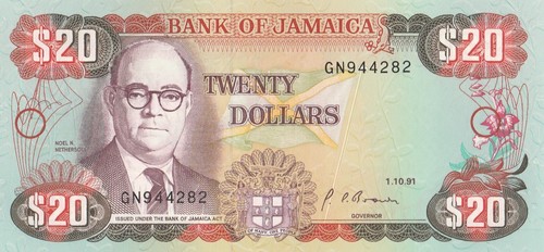 Jamaica banconota dollari - banconota,