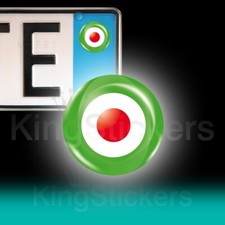 3 ADESIVI  targa ITALIA tricolore  bollo Moto GP stickers auto moto camper