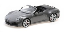 Minichamps PORSCHE 911 992 Carrera 4S Cabriolet 2019 grigio metallizzato 1:18...