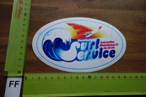 Vecchio adesivo surf windsurf