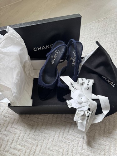 Chanel slingback tweed - slingback, tweed/velluto