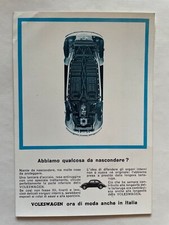 CARTOLINA VOLKSWAGEN ITALIA MAGGIOLINO flyer Auto telaio lamiera acciaio 