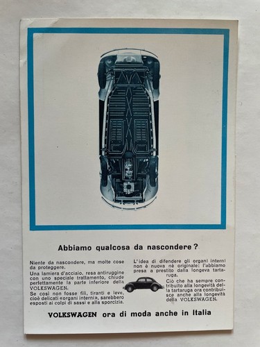 Cartolina volkswagen italia - cartolina,