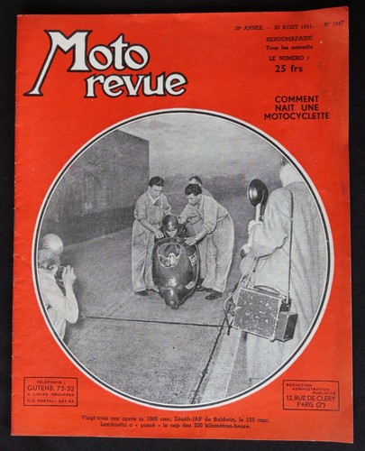 Moto revue 1951 1047 - moto, n°1047
