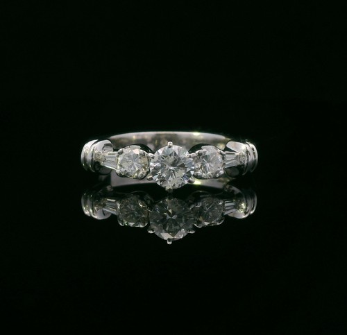 Anello oro bianco kt con - in,