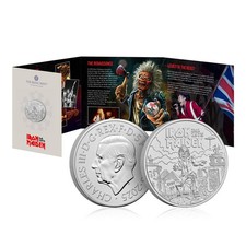 Royal Mint Iron Maiden UK 2025 moneta fior di conio fior di conio fior di conio £5