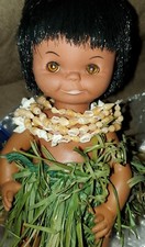 Vintage 9”Hawaiian Hula Doll