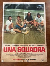 E, MANIFESTO, 2F,UNA SQUADRA TENNIS COPPA DAVIS PANATTA BERTOLUCCI PIETRANGELLI