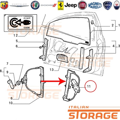 Fiat bravo brava alzacristallo - fiat,