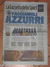 GAZZETTA DELLO SPORT=10/06/2014=GIUGNO=AZZURRA BLU=MONDIALI CALCIO ITALIA BRASIL
