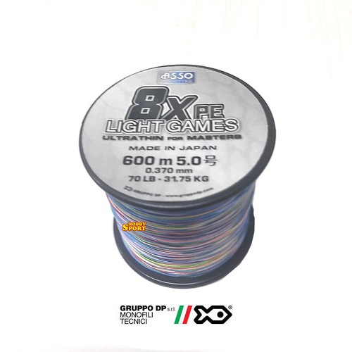 Asso filo trecciato - 8x, light