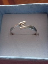 Anello In Oro Bianco Con Zircone