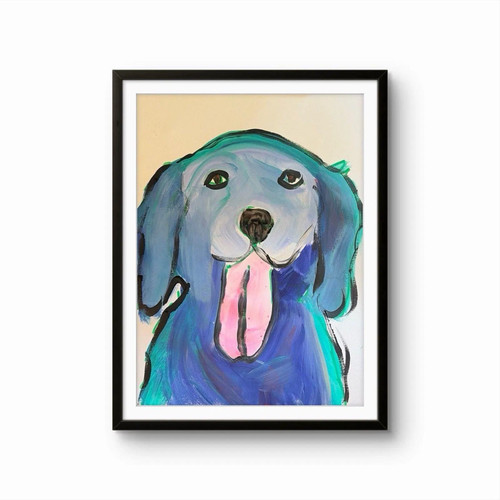 Quadro moderno blu carta