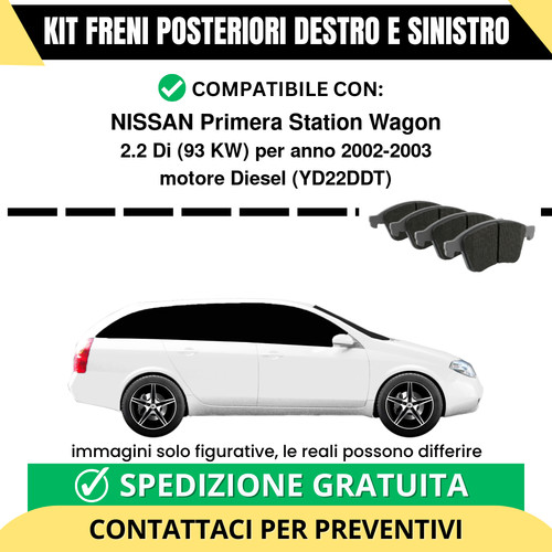 Pastiglie freno posteriori - pastiglie,