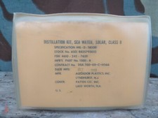 Post ww2 dissalatore  US distillation kit sea water class B  1969  Vietnam war