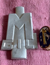 RARO LOTTO "epoca fascista": splendido emblema fez per spilla distintivo Balilla e fascista!